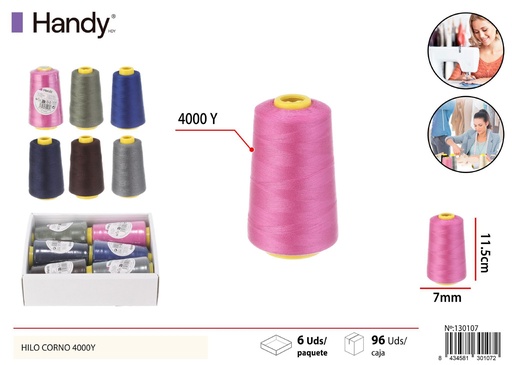 [130107] Hilo cono de 4000Y color profundo - Materiales de costura