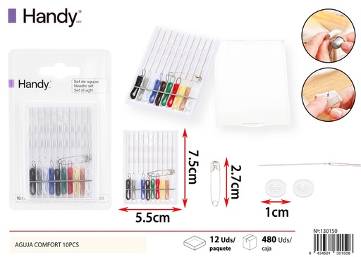 [130150] Agujas de coser confort 10PCS - Artículos de costura