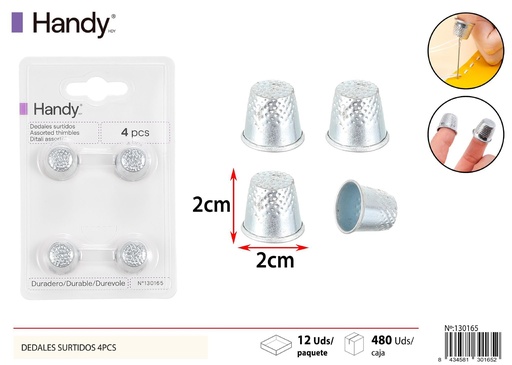 [130165] Dedales surtidos 4 pcs - Accesorios de costura