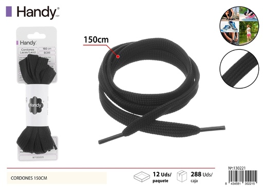 [130221] Cordones 150cm (color sólido) 2# - Accesorios de calzado