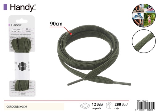[130234] Cordones planos color 90 cm 2 B072 - Accesorios de calzado