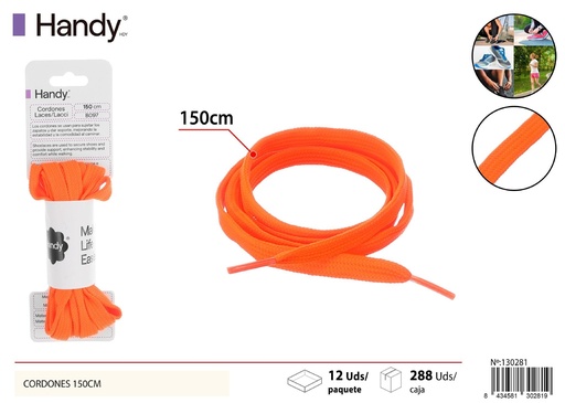 [130281] Cordones 150cm (color sólido) 20# - Accesorios de calzado