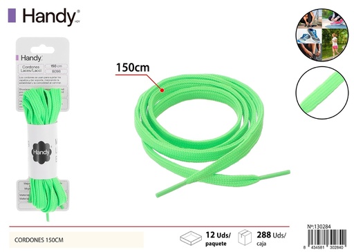 [130284] Cordones 150cm (color sólido) 21# - Accesorios de calzado