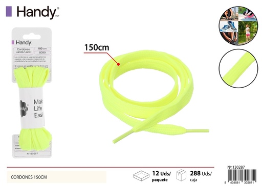 [130287] Cordones 150cm (color sólido) 22# - Accesorios de calzado