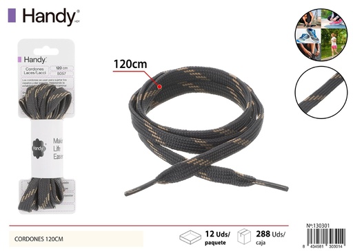 [130301] Cordones planos color 120 cm 2 B096 - Accesorios de calzado