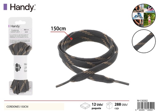 [130302] Cordones 150cm (color bicolor) 27# - Accesorios de calzado