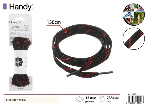 [130311] Cordones 150cm (color bicolor) 30# - Accesorios de calzado