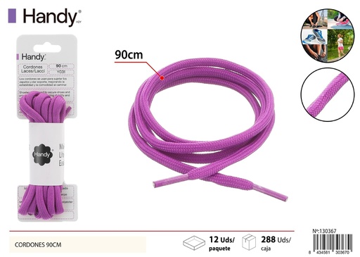 [130367] Cordones redondos color 90 cm Y018 - Accesorios de calzado