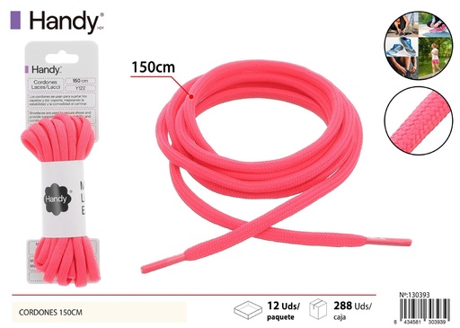 [130393] Cordones 150cm (color sólido) redondos 23# - Accesorios de calzado