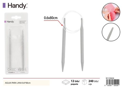 [130424] Aguja para lana 6.0mm - Agujas de ganchillo y manualidades