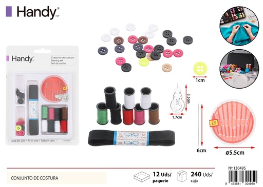 [130495] Conjunto de costura de 5 compartimentos - Accesorios de costura