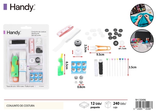 [130496] Conjunto de costura de 8 unidades - Accesorios de costura
