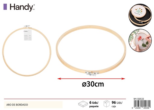 [130533] Aro de bordado 30 cm - Artículos de costura
