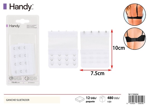 [130604] Gancho sujetador blanco 4 filas - Accesorios de lencería