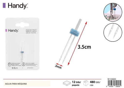 [130693] Aguja de máquina de coser doble 2pcs para costura