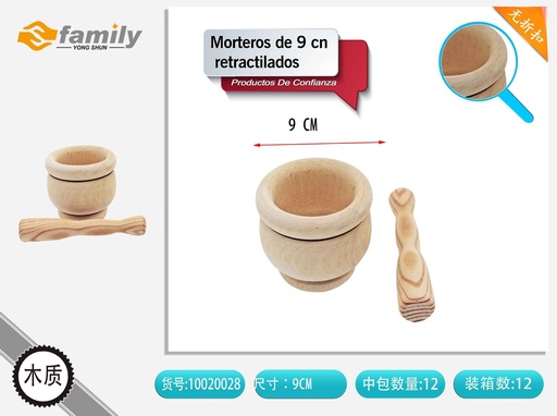 [10020028] Mortero retractilado de 9 cm - Utensilios de cocina