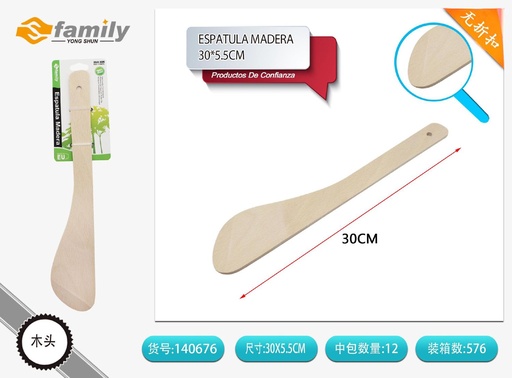 [140676] Espátula de madera 30x5.5 cm - Utensilios para cocina