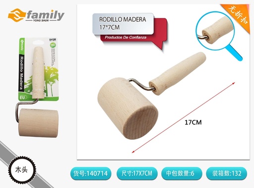 [140714] Rodillo de madera 17*7 cm - Accesorios de cocina