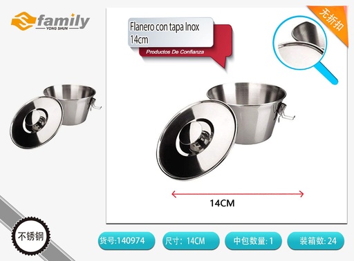 [140974] Molde desmontable para flan 14cm repostería