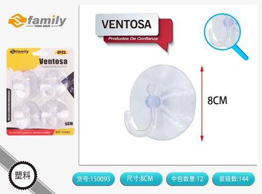 [150093] Ventosa 6 cm (4 unidades) - Accesorios de hogar