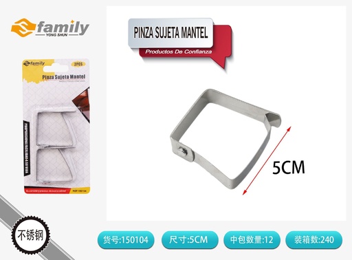 [150104] Pinza sujeta mantel 2 pcs - Accesorios para la mesa