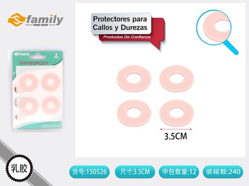 [150526] Protectores para callos y durezas 4 unidades - Almohadillas de confort