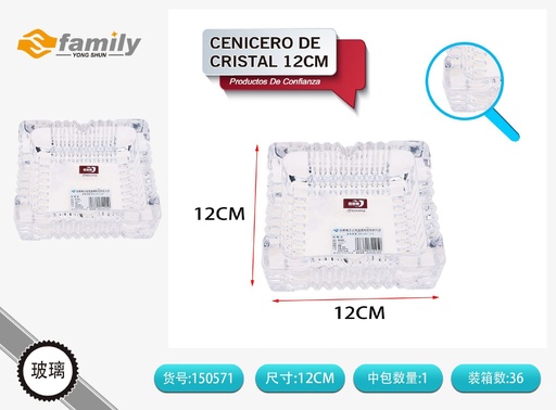 [317150571] Cenicero de cristal 12cm - Utensilios de cocina