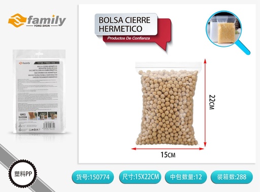 [150774] Bolsas herméticas (15 pcs - 150 x 220 mm) - Recipientes para alimentos y etiquetas