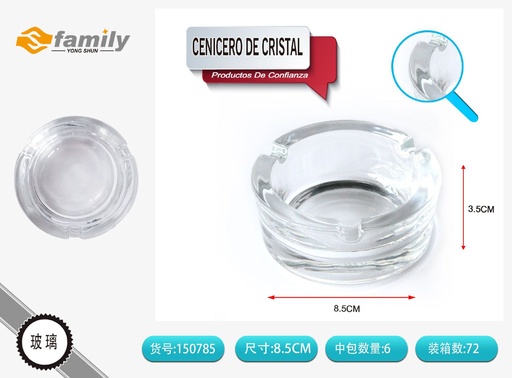 [317150785] Cenicero de cristal 8.5*3.5CM - Artículos de fumar