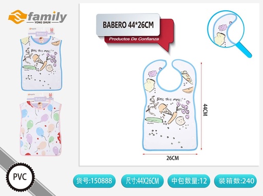 [150888] Bibero de PVC 44*26cm - Accesorios para bebés