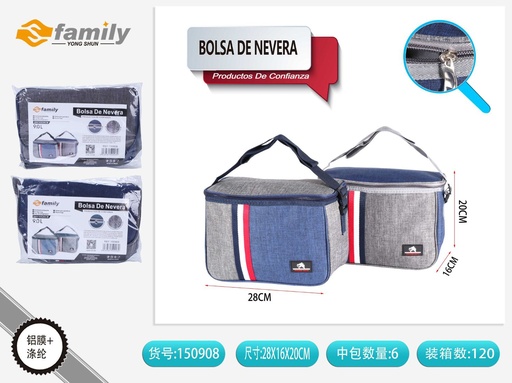 [150908] Bolsa de nevera 28x16x20cm 9L para mantener alimentos frescos