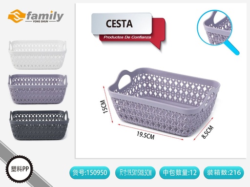[150950] Cesta 19.5x15x8.5 cm - Cesta de almacenamiento