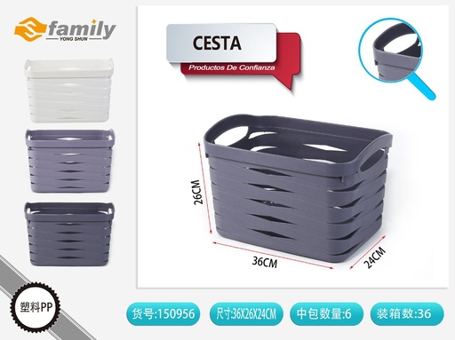[150956] Cesta de almacenamiento 36x26x24 cm - Organizadores de cocina