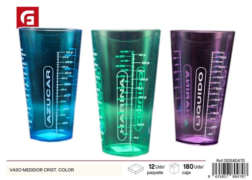 [120580470] Vaso medidor de cristal color - Utensilios de cocina