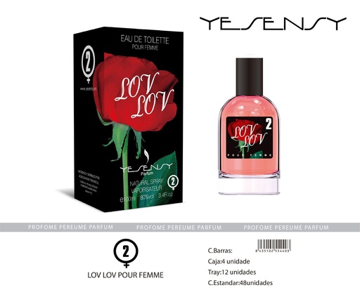 [MYS002] Perfume Lov Lov pour femme fragancia femenina