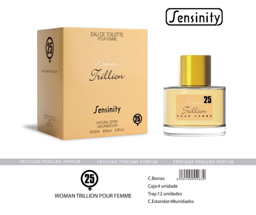 [MYS025] Perfume "Woman Trillion" para mujer - Fragancia femenina