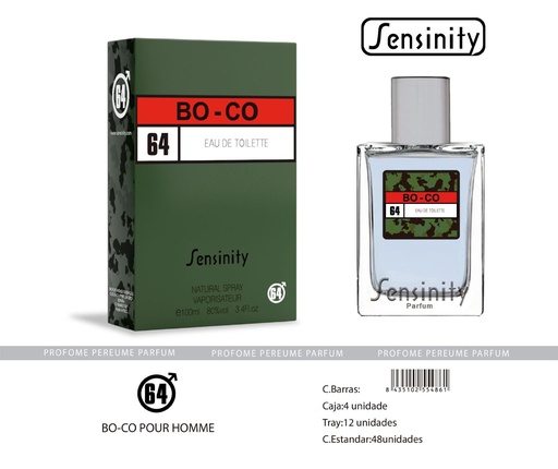 [HYS064] Perfume "Bo Co Men 64" para hombre - Fragancia masculina