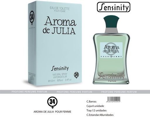 [MYS034] Perfume Agua por Gemme pour femme para mujeres