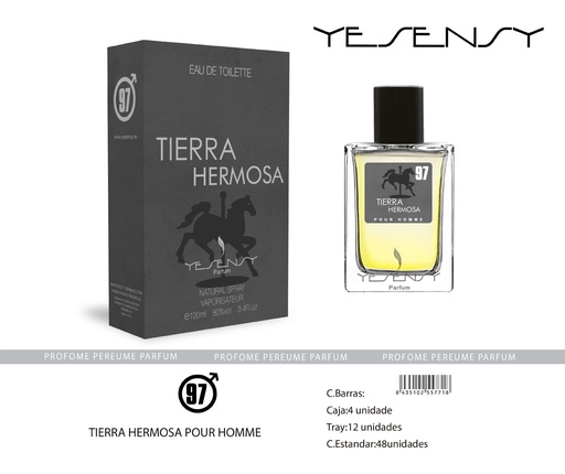 [HYS097] Perfume "Tierra Hermosa" para hombre - Fragancia masculina