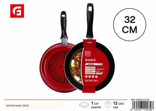 [180622239] Sartén básico de 32cm - Utensilios de cocina