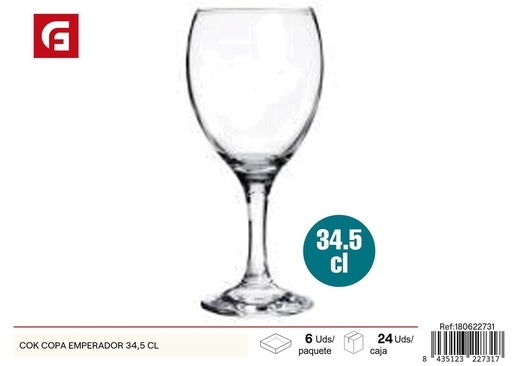 [180622731] Copa de vidrio COK Emperador 34.5 CL - Vaso de vidrio