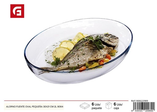 [180622989] Plato ovalado pequeño 30x21 cm de cerámica - Vidrio y cerámica