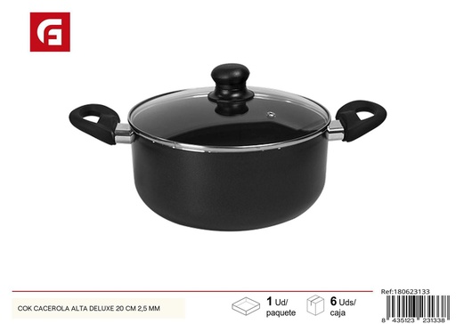 [180623133] Cacerola alta deluxe 20 cm 2.5 mm - Utensilios de cocina