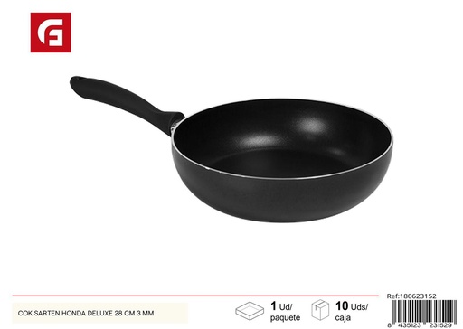 [180623152] Sartén Honda Deluxe 28 cm 3 mm - Utensilios de cocina