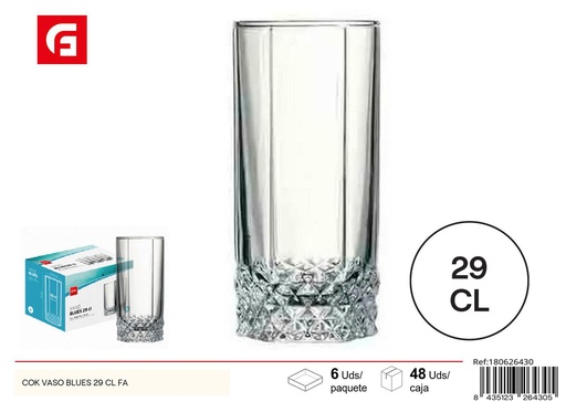 [180626430] Vaso COK VASO BLUES 29 CL FA - Vidrio y cristalería