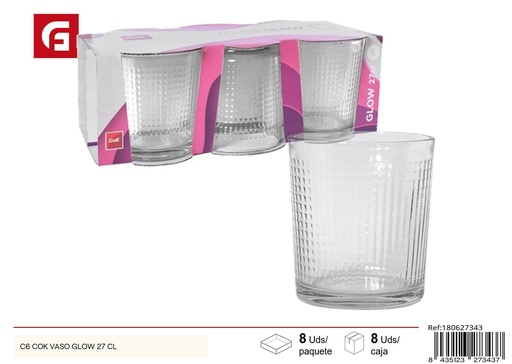 [180627343] Vaso Glow de 27 cl - Artículos de cristal