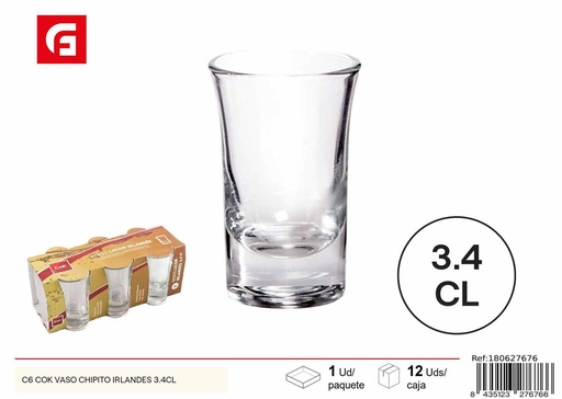 [180627676] Vaso chupito irlandés C6 COK de vidrio 3,4 CL - Accesorios para bebidas