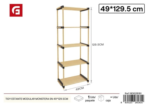 [180628181] Estante modular Monstera 49*129.5cm para organización del hogar