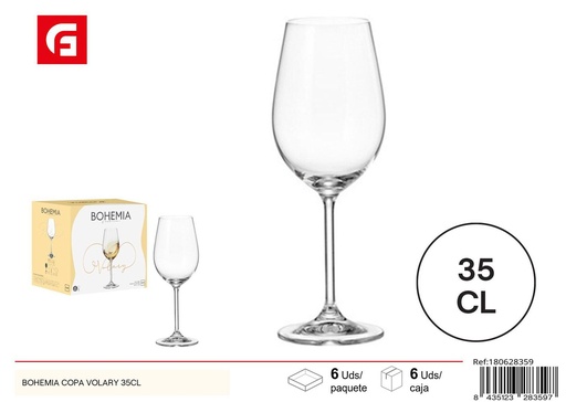 [180628359] Copa de cristal modelo Bohemia 35cl - Cristalería
