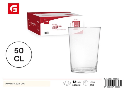 [180628658] Vaso de vidrio 50cl - Accesorios de decoración